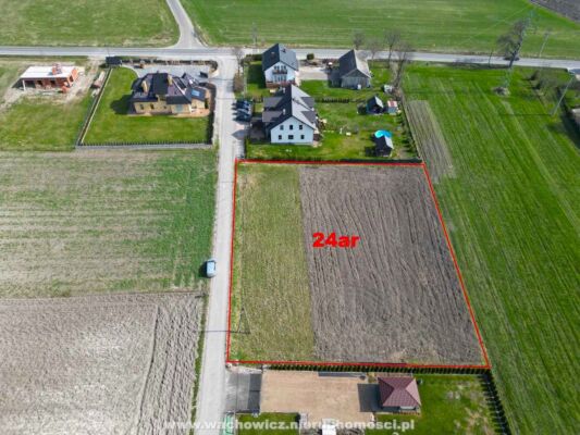 Działka w Wężerowie w gminie Słomniki