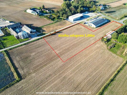 Działki usługowe w Charsznicy