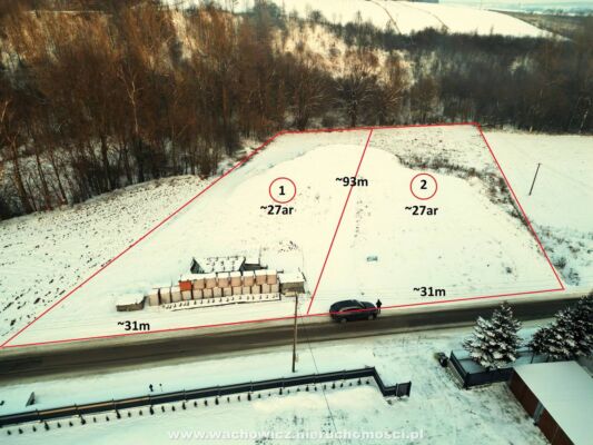 Działki w Parkoszowicach w gminie Miechów