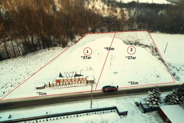 Działki w Parkoszowicach w gminie Miechów