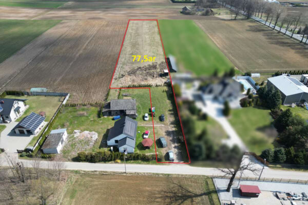 Działka usługowa gmina Charsznica Witowice