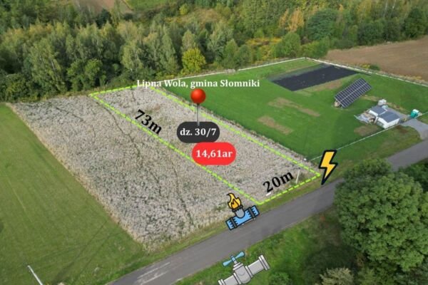 Działka budowlana Lipna Wola gmina Słomniki 1