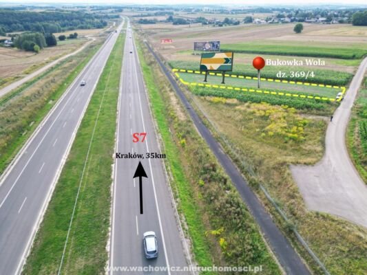 Działka pod reklamę trasa S7 Miechów Kraków 1